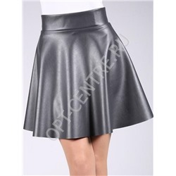 Mini skirt leather