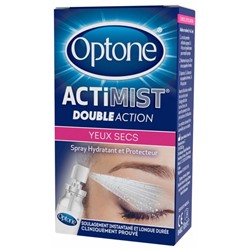 Optone ActiMist 2 en 1 Spray Oculaire Yeux Secs et Irrit?s 10 ml