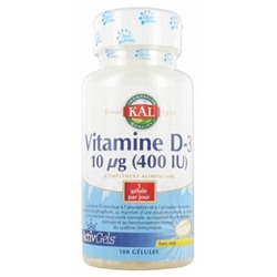 Kal Vitamine D-3 10 µg (400 IU) 100 G?lules