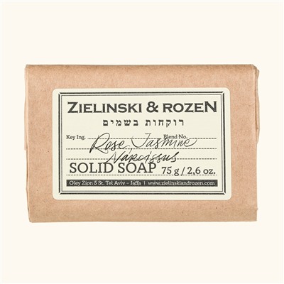 Парфюмированное мыло Zielinski & Rozen Rose, Jasmine, Narcissus 75гр