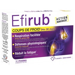3C Pharma Efirub Coups de Froid Go?t Ananas 16 Sachets