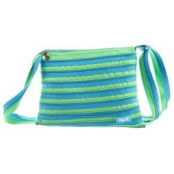 Сумка  ZIPIT ZBD-4 Medium Shoulder Bag, цвет голубой/салатовый