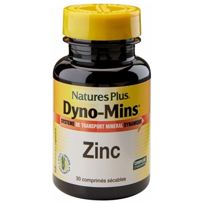 Natures Plus Dyno-Mins Zinc 30 Comprim?s s?cables