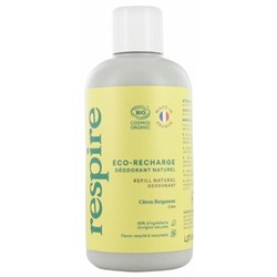 Respire ?co-Recharge D?odorant Naturel Citron Bergamote Bio 150 ml