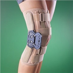 Бандаж на коленный сустав (наколенник) разъемный, жесткий, регулируемый 2137, OPPO