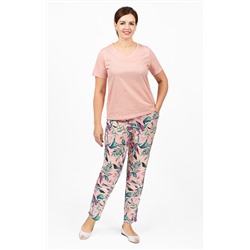 Пижама с брюками, розовый (681-1)
