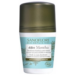 Sanoflore 48H Mentha D?odorant Fra?cheur Anti-Traces Bio 50 ml