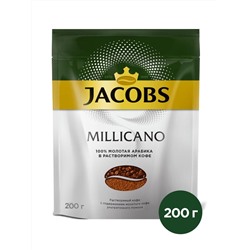 Кофе молотый в растворимом Jacobs "Millicano", сублимированный, 200гр