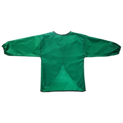 Фартук-накидка с рукавами для труда, 610 х 440 мм, 3 кармана, рост 120-140 см, Calligrata, зелёный, длина рукава 34 см