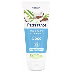 Natessance Cr?me Corps Hydratante Coco Bio 200 ml