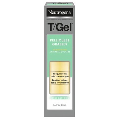 Neutrogena T-Gel Shampoing Antipelliculaire Pellicules Grasses 250 ml