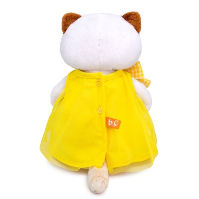 Мягкая игрушка «Ли-Ли в жёлтом платье с бантом», 24 см