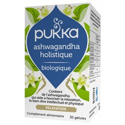 Pukka Ashwagandha Holistique Bio 30 G?lules