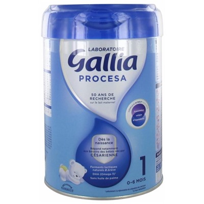 Gallia Procesa 1er ?ge 0-6 Mois 800 g
