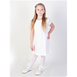 Нарядное молочное платье для девочки 8283-ДН18