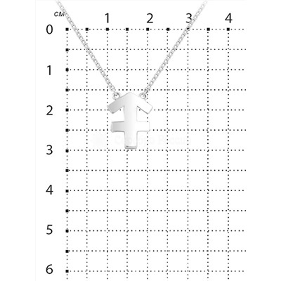 Колье из родированного серебра - Стрелец 925 пробы Кц-0112р