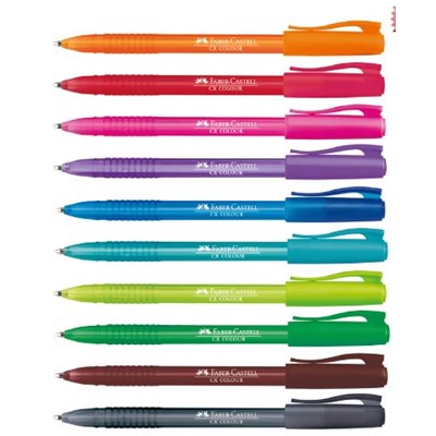 Роллер CX Color, набор цветов, в пластиковом пенале, 6 шт