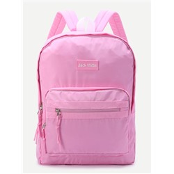 Розовый холщовый рюкзак