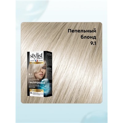 Стойкая крем-краска для волос Stylist Color Pro Тон 9.1 Пепeльный Блонд 115 ml