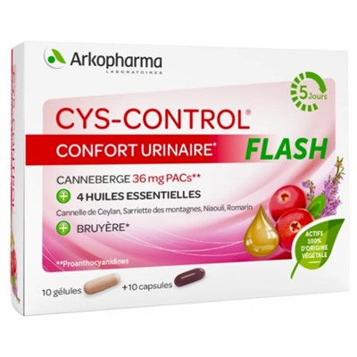 Arkopharma Cys-Control Flash 10 G?lules + 10 Capsules