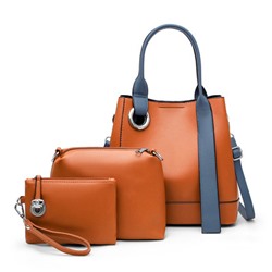 Набор сумок из 3 предметов, арт А52, цвет:коричневый