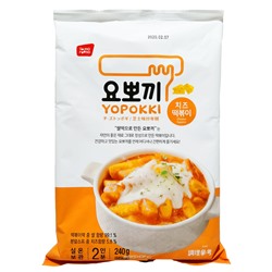 Рисовые палочки токпокки в сырном соусе Cheese Yopokki (2 порции), Корея, 240 г Акция