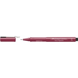 Капиллярные ручки Ecco Pigment, красный, 0,5 мм, в картонной коробке, 10 шт