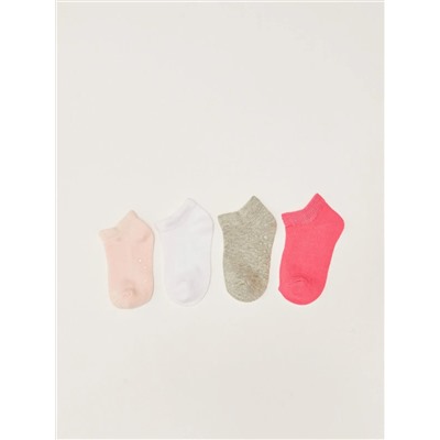 Носки укороченные для девочки, 4 шт.