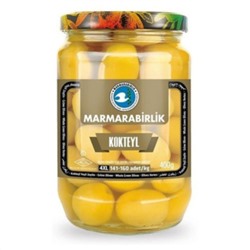 Оливки коктейльные Marmarabirlik KOKTEYL 4XL 141-160, в рассоле 400гр