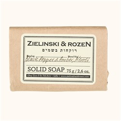 Парфюмированное мыло Zielinski & Rozen Black Pepper & Amber, Neroli 75гр
