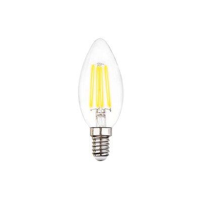 Светодиодная лампа Filament LED C37-F 6W E14 4200K (60W) 220-240V