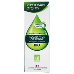 Phytosun Ar?ms Huile Essentielle Eucalyptus Citronn? (Eucalyptus citriodora) Bio 10 ml