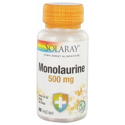 Solaray Monolaurine 500 mg 60 Capsules V?g?tales