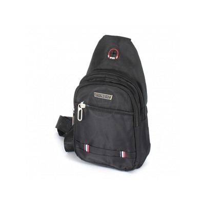 Рюкзак (сумка)  муж Battr-9905  (однолямочный),  1отд,  плечевой ремень,  2внеш карм,  черный 242051