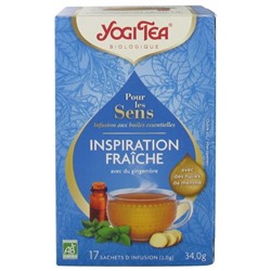 Yogi Tea Pour les Sens Inspiration Fra?che Bio 17 Sachets