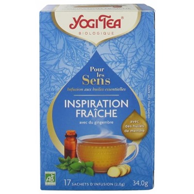 Yogi Tea Pour les Sens Inspiration Fra?che Bio 17 Sachets