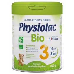 Physiolac Bio 3 10 Mois ? 3 Ans 800 g