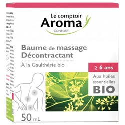 Le Comptoir Aroma Baume de Massage D?contractant aux Huiles Essentielles 50 ml
