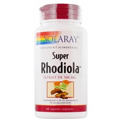 Solaray Super Rhodiola 60 Capsules V?g?tales