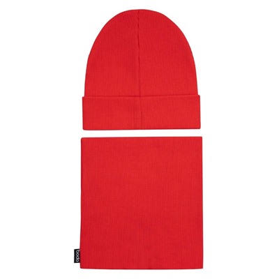 Комплект (шапка, снуд) 13-176U; красный