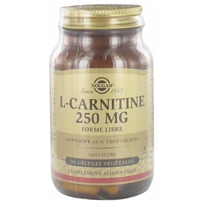 Solgar L-Carnitine 250 mg 90 G?lules V?g?tales