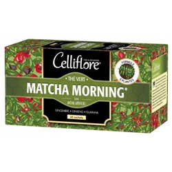 Celliflore Th? Vert Matcha Morning aux 5 Plantes 25 Sachets
