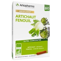 Arkopharma Arkofluides Artichaut Fenouil Bio 20 Ampoules