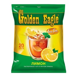 Растворимый чай со вкусом лимона Golden Eagle, 20гр (упаковка 20шт)