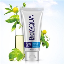 Пенка для умывания от акне BioAqua Pure Skin 100гр оптом