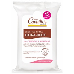 Rog? Cavaill?s Lingettes Intimes Extra-Douces 15 Lingettes