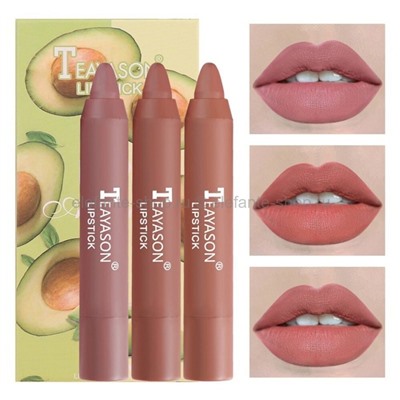 Набор водостойких помад с маслом авокадо Teayason Lipstick Avocado Lips (106)