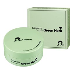 (Корея) Патчи Diapretty Hydrogel Eye Patch Green Herb 60шт
