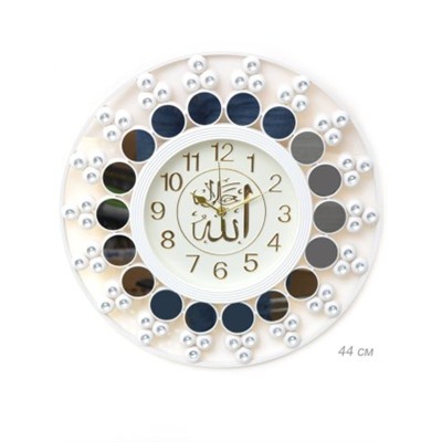 Часы настенные Мусульмаские 45 см / 687W /уп 12/ микс (Бежевый)