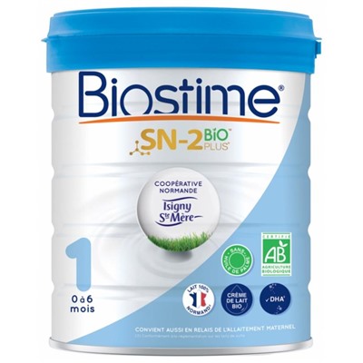 Biostime SN-2 Bio Plus 1er ?ge De 0 ? 6 Mois 800 g